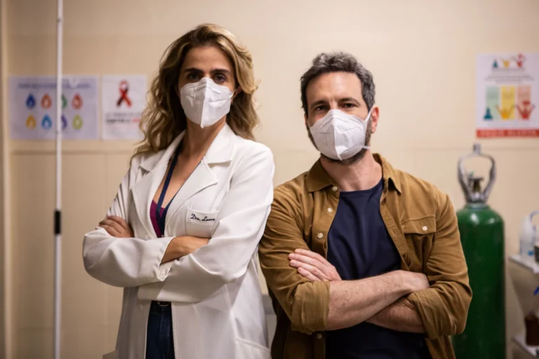 Unidade Básica - Ana Petta (Dra Laura) e Caco Ciocler (Dr Paulo) - Fred Avellar